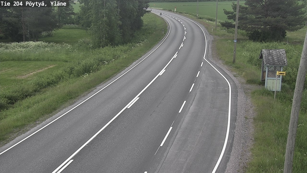 Kelikamerat Kuva Tie 204 Pöytyä, Yläne, Pöytyä, Varsinais-Suomi