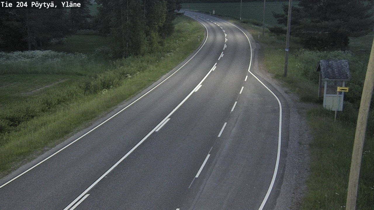 Kelikamerat Kuva Tie 204 Pöytyä, Yläne, Pöytyä, Varsinais-Suomi