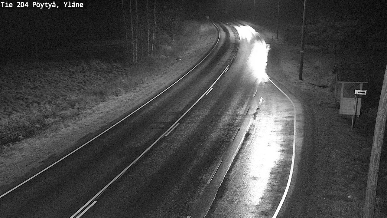 Weather Camera Image Väg 204 Pöytyä, Yläne, Pöytyä, Varsinais-Suomi