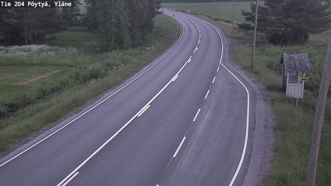 Kelikamerat Kuva Tie 204 Pöytyä, Yläne, Pöytyä, Varsinais-Suomi