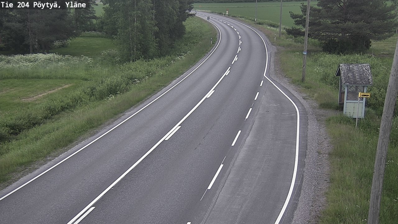 Kelikamerat Kuva Tie 204 Pöytyä, Yläne, Pöytyä, Varsinais-Suomi
