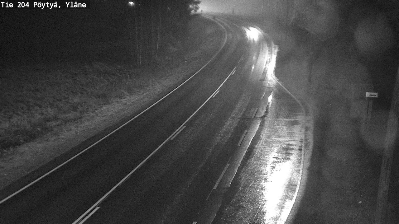 Weather Camera Image Väg 204 Pöytyä, Yläne, Pöytyä, Varsinais-Suomi