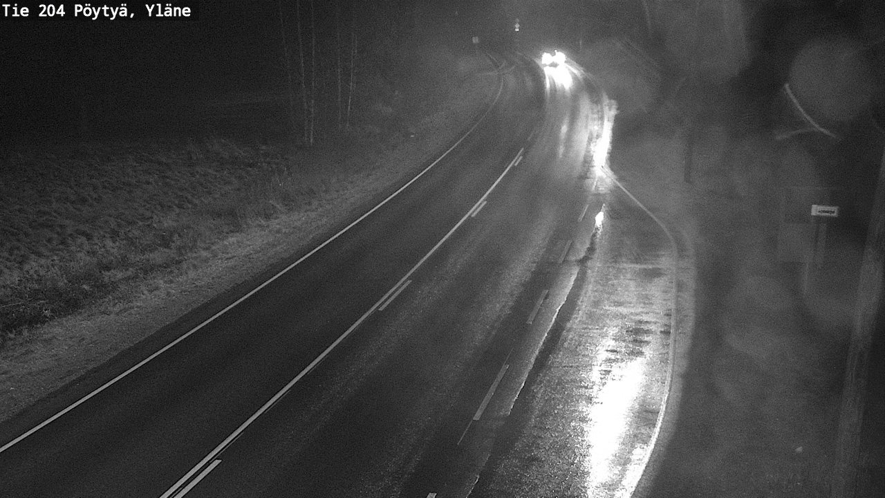 Weather Camera Image Väg 204 Pöytyä, Yläne, Pöytyä, Varsinais-Suomi