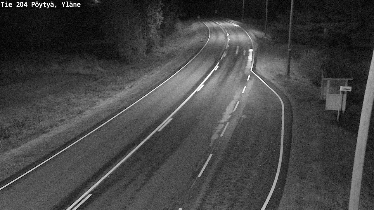 Weather Camera Image Road 204 Pöytyä, Yläne, Pöytyä, Varsinais-Suomi
