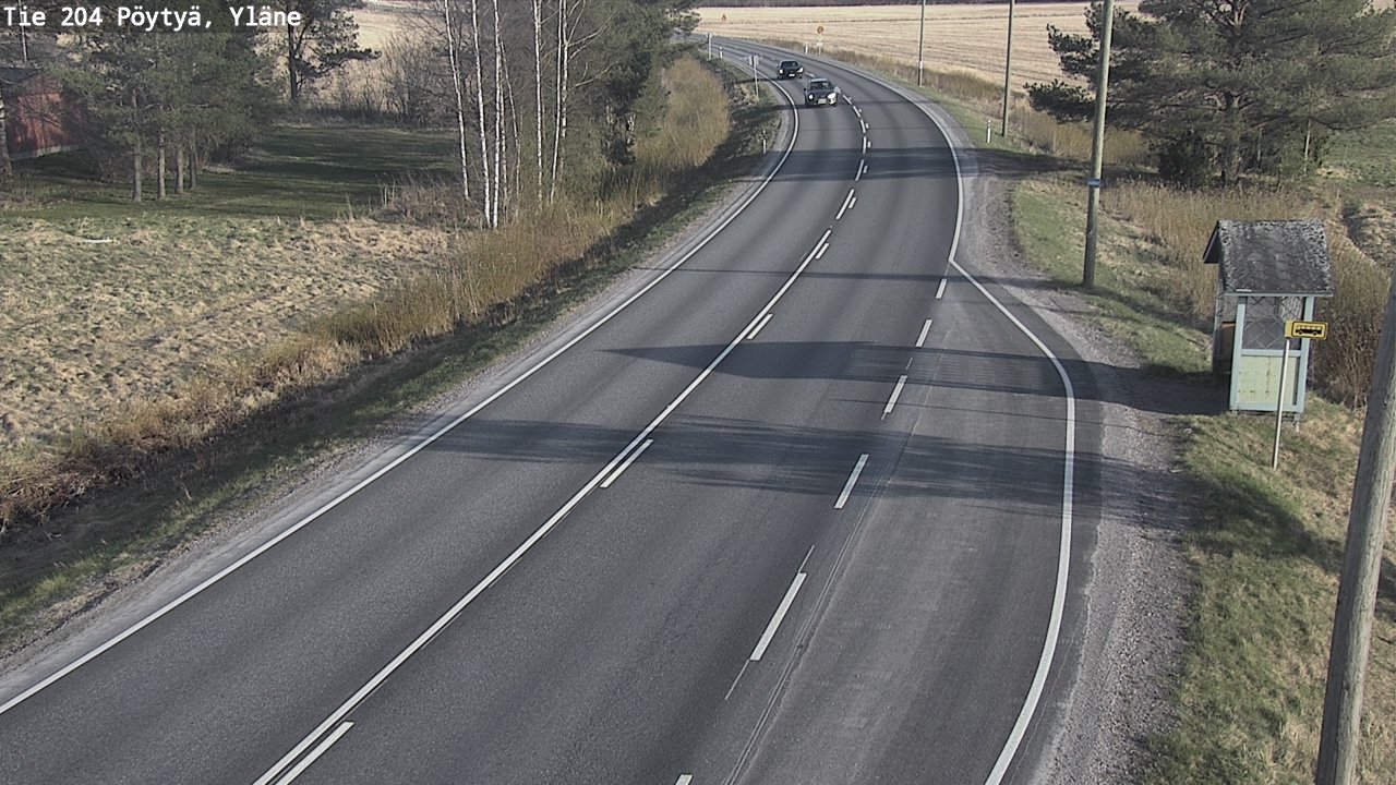 Kelikamerat Kuva Tie 204 Pöytyä, Yläne, Pöytyä, Varsinais-Suomi
