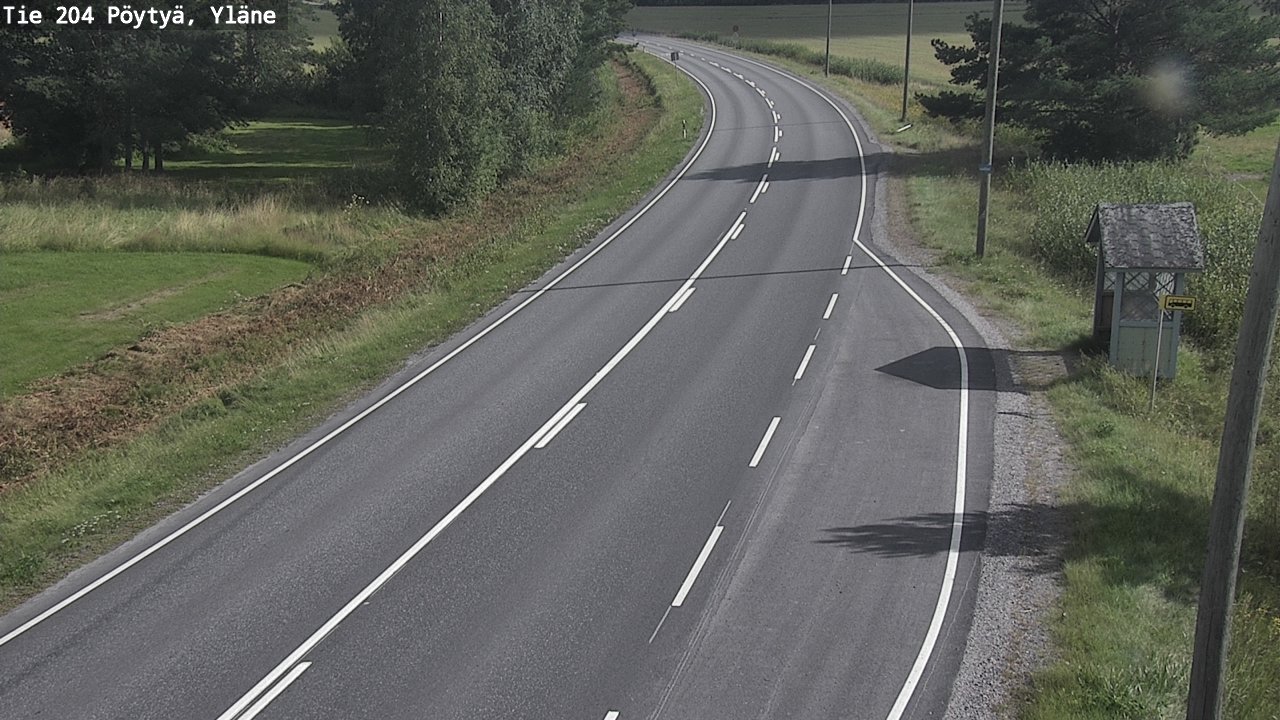 Kelikamerat Kuva Tie 204 Pöytyä, Yläne, Pöytyä, Varsinais-Suomi