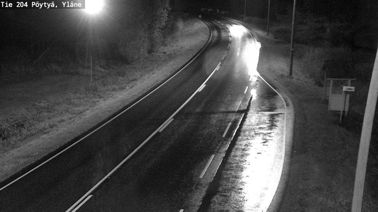 Weather Camera Image Road 204 Pöytyä, Yläne, Pöytyä, Varsinais-Suomi