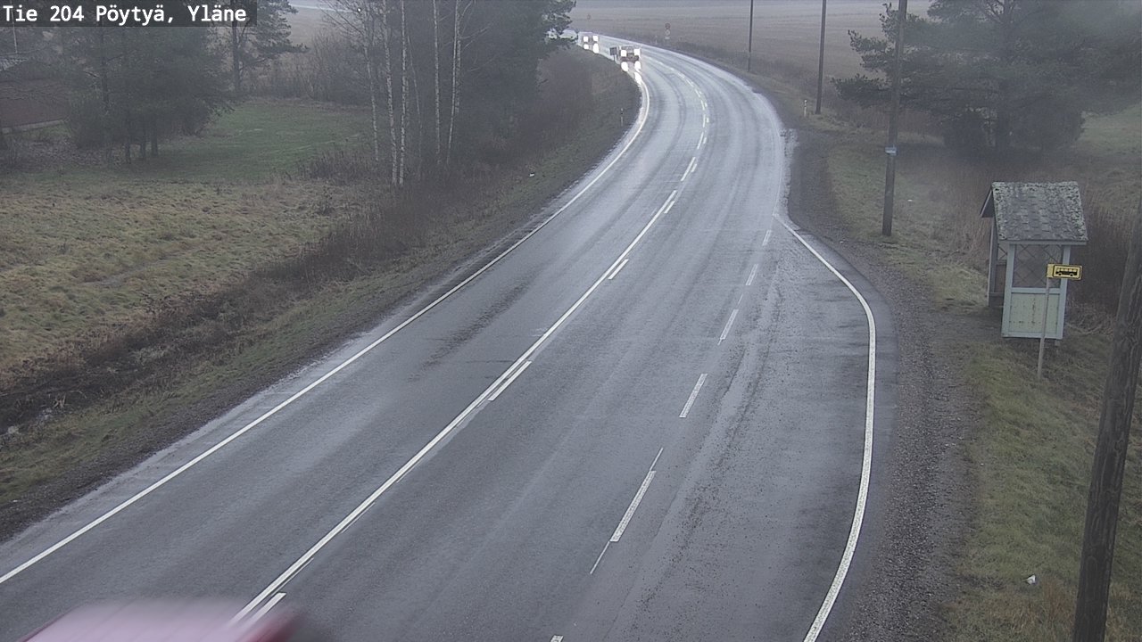 Weather Camera Image Road 204 Pöytyä, Yläne, Pöytyä, Varsinais-Suomi