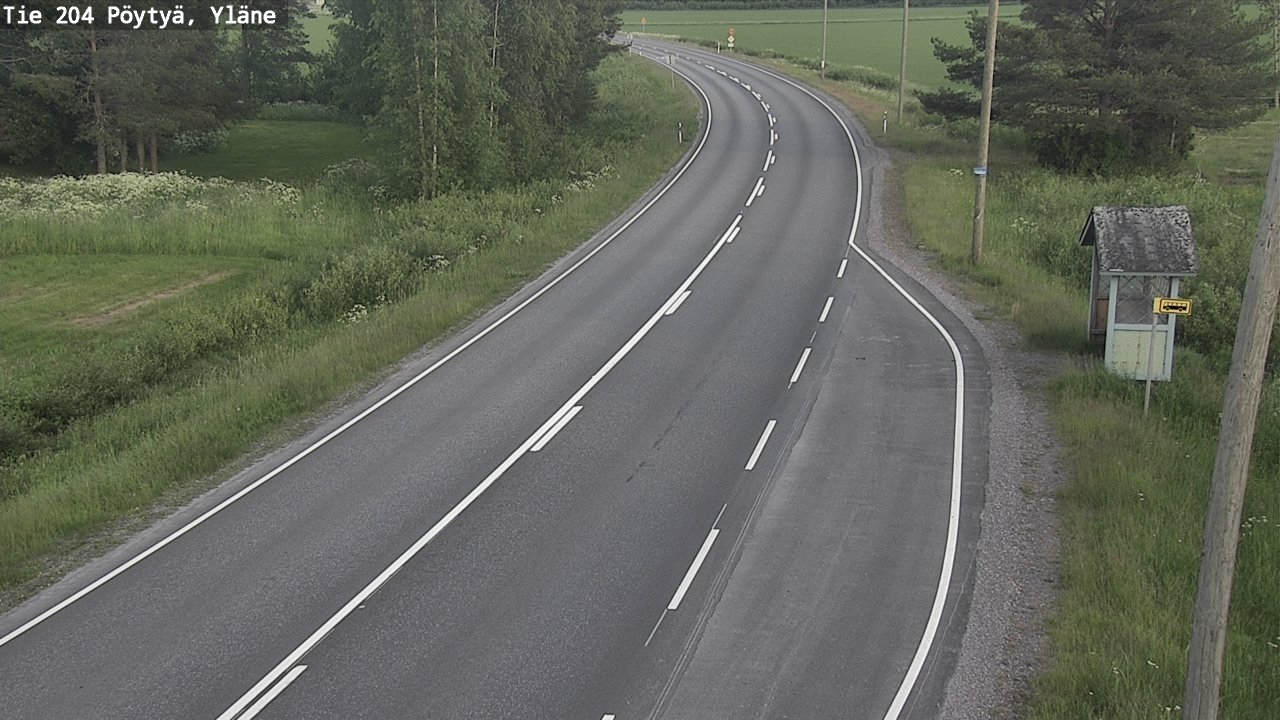 Kelikamerat Kuva Tie 204 Pöytyä, Yläne, Pöytyä, Varsinais-Suomi
