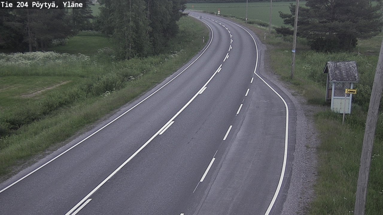 Kelikamerat Kuva Tie 204 Pöytyä, Yläne, Pöytyä, Varsinais-Suomi