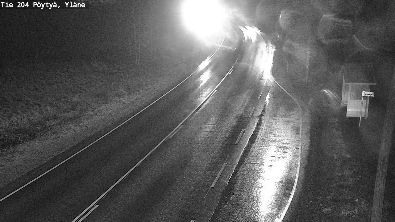 Weather Camera Image Väg 204 Pöytyä, Yläne, Pöytyä, Varsinais-Suomi