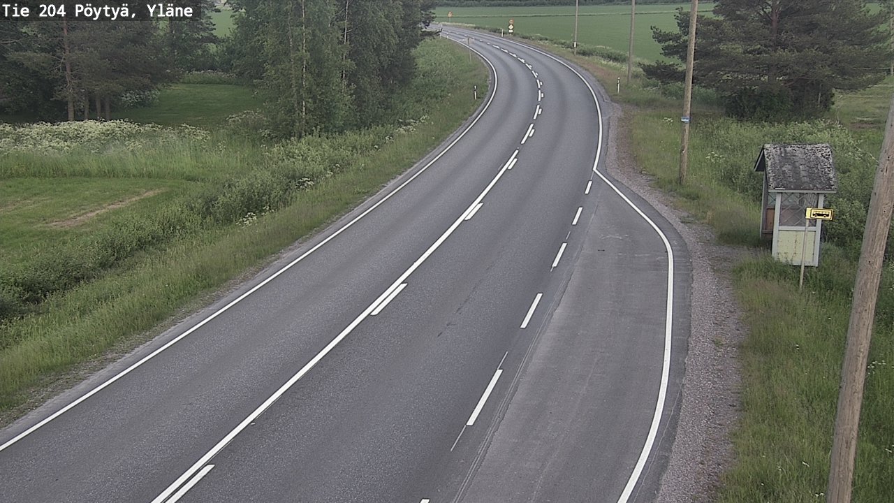 Kelikamerat Kuva Tie 204 Pöytyä, Yläne, Pöytyä, Varsinais-Suomi