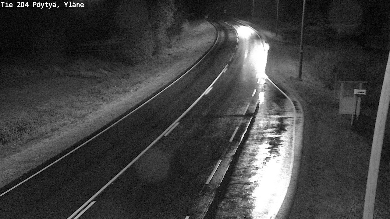 Weather Camera Image Road 204 Pöytyä, Yläne, Pöytyä, Varsinais-Suomi
