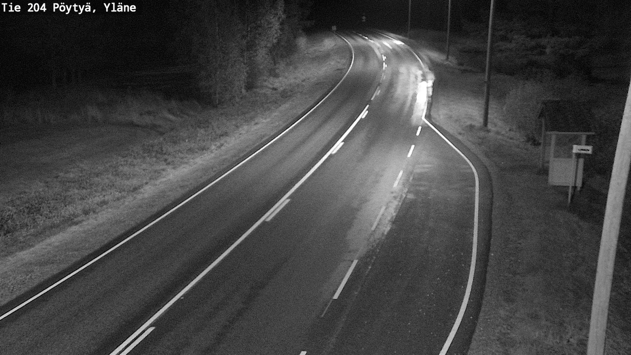Weather Camera Image Road 204 Pöytyä, Yläne, Pöytyä, Varsinais-Suomi
