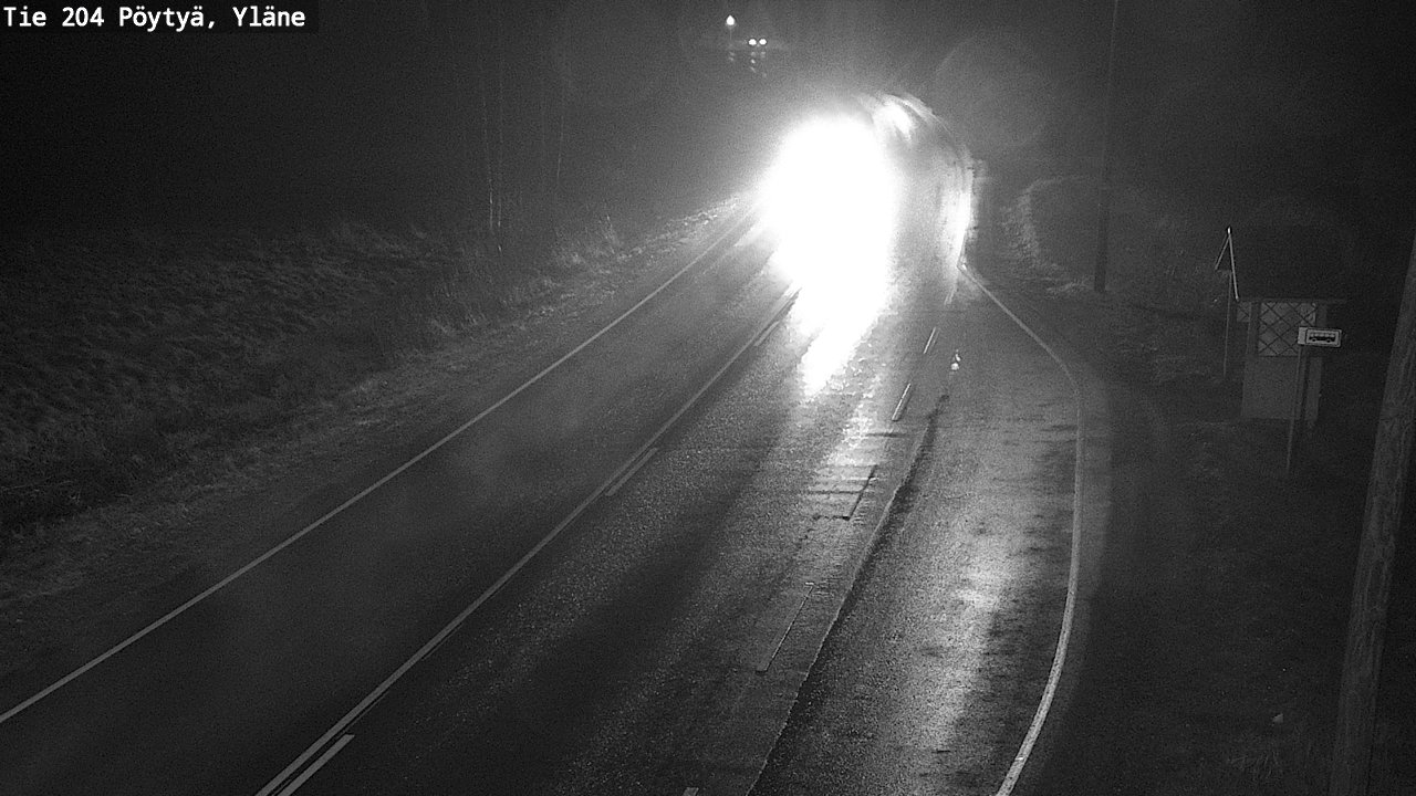Weather Camera Image Väg 204 Pöytyä, Yläne, Pöytyä, Varsinais-Suomi
