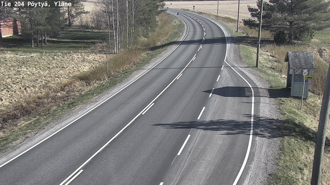 Kelikamerat Kuva Tie 204 Pöytyä, Yläne, Pöytyä, Varsinais-Suomi