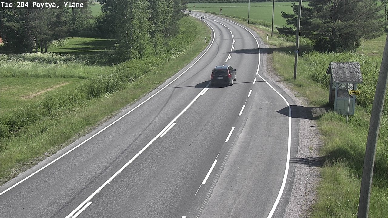 Kelikamerat Kuva Tie 204 Pöytyä, Yläne, Pöytyä, Varsinais-Suomi