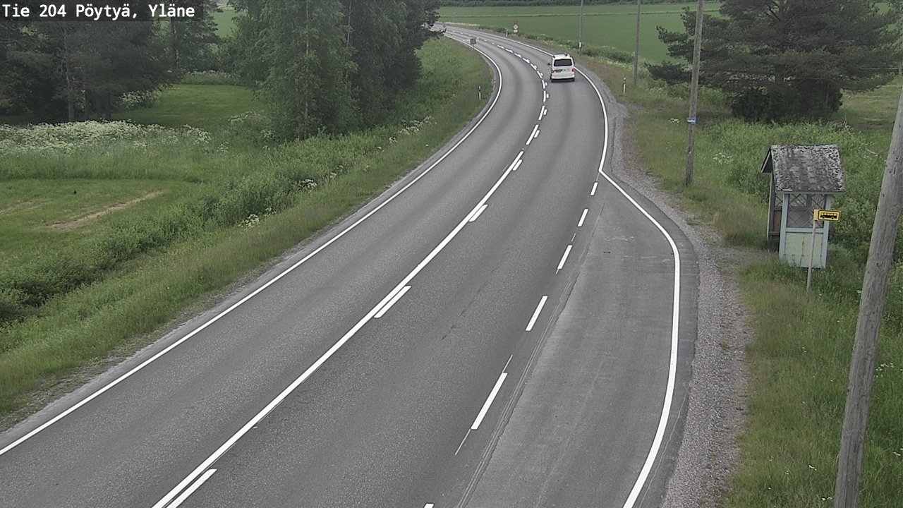 Kelikamerat Kuva Tie 204 Pöytyä, Yläne, Pöytyä, Varsinais-Suomi