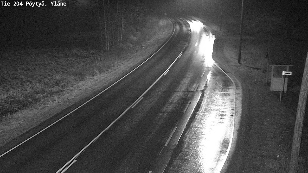 Weather Camera Image Väg 204 Pöytyä, Yläne, Pöytyä, Varsinais-Suomi