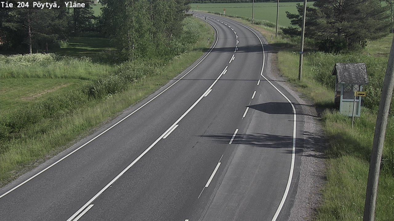 Kelikamerat Kuva Tie 204 Pöytyä, Yläne, Pöytyä, Varsinais-Suomi