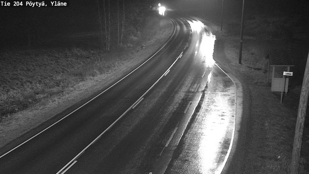 Weather Camera Image Väg 204 Pöytyä, Yläne, Pöytyä, Varsinais-Suomi