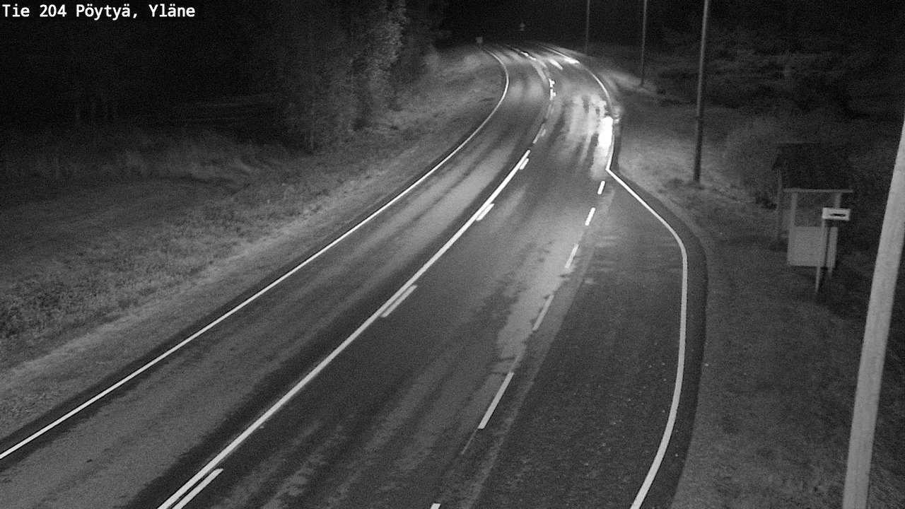 Weather Camera Image Road 204 Pöytyä, Yläne, Pöytyä, Varsinais-Suomi