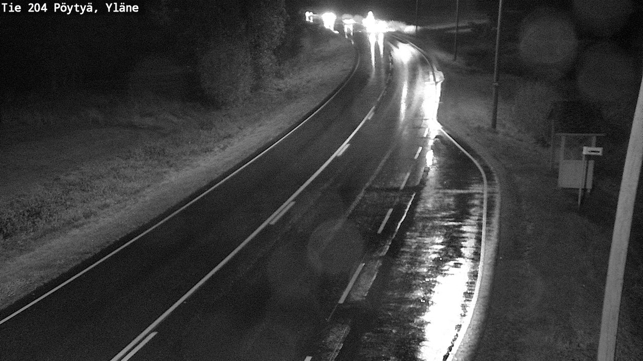 Weather Camera Image Road 204 Pöytyä, Yläne, Pöytyä, Varsinais-Suomi
