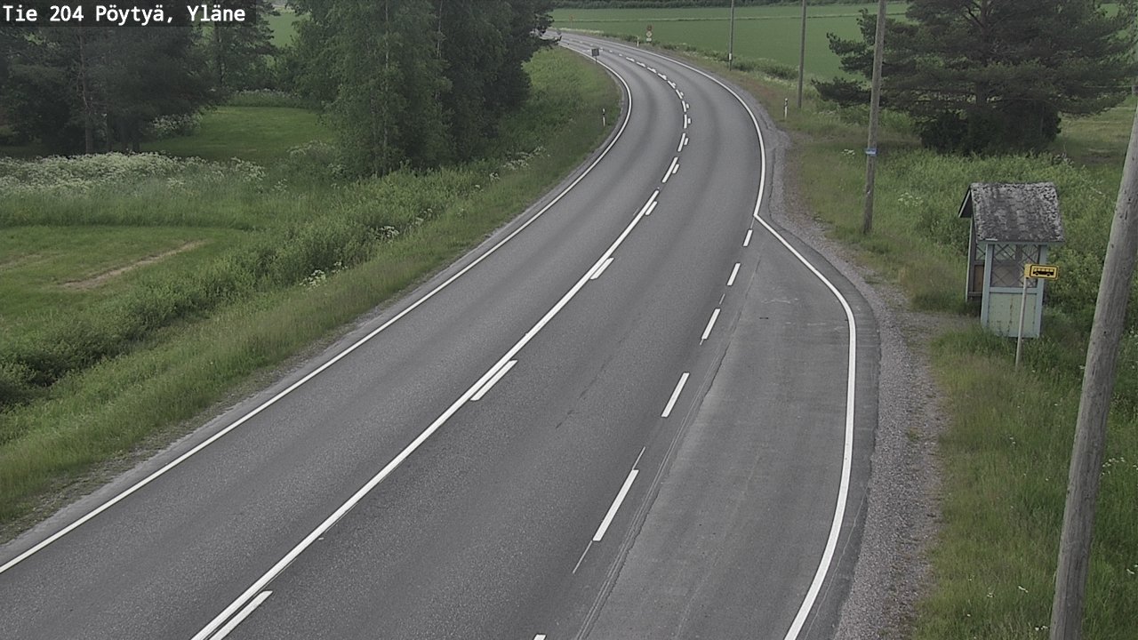 Kelikamerat Kuva Tie 204 Pöytyä, Yläne, Pöytyä, Varsinais-Suomi