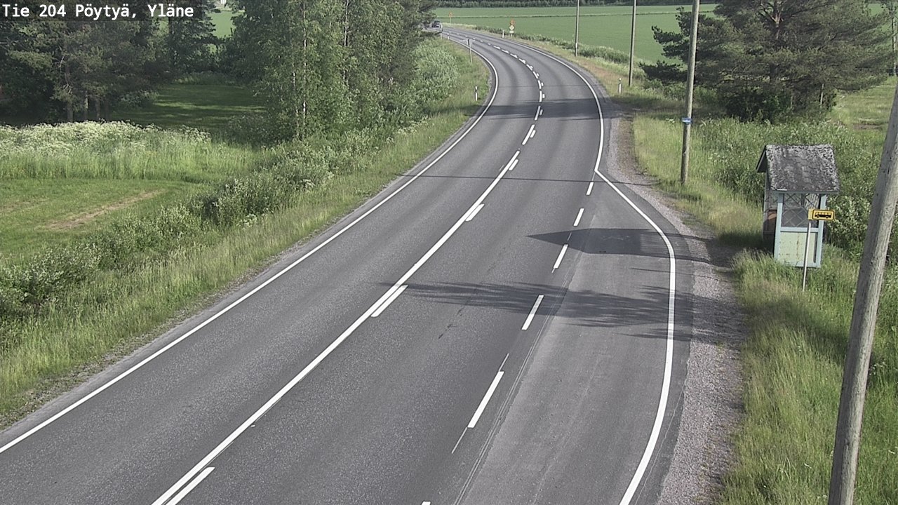 Kelikamerat Kuva Tie 204 Pöytyä, Yläne, Pöytyä, Varsinais-Suomi