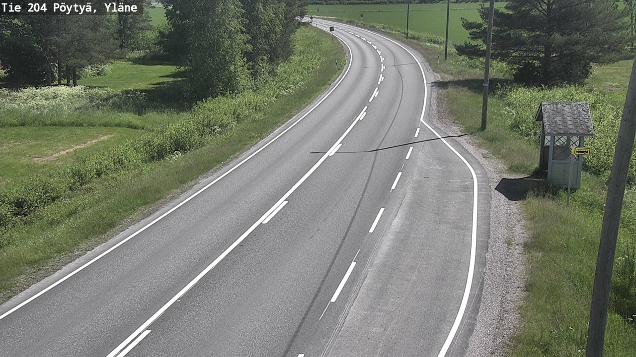 Kelikamerat Kuva Tie 204 Pöytyä, Yläne, Pöytyä, Varsinais-Suomi