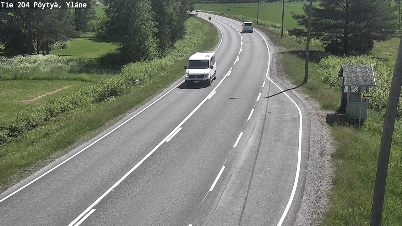 Kelikamerat Kuva Tie 204 Pöytyä, Yläne, Pöytyä, Varsinais-Suomi