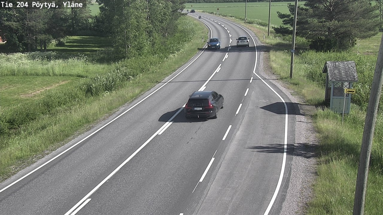Kelikamerat Kuva Tie 204 Pöytyä, Yläne, Pöytyä, Varsinais-Suomi