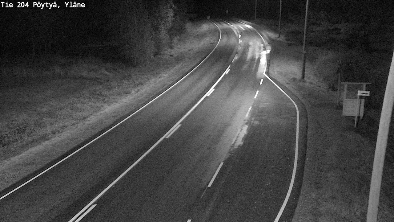 Weather Camera Image Road 204 Pöytyä, Yläne, Pöytyä, Varsinais-Suomi