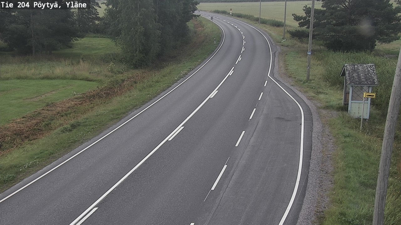 Kelikamerat Kuva Tie 204 Pöytyä, Yläne, Pöytyä, Varsinais-Suomi