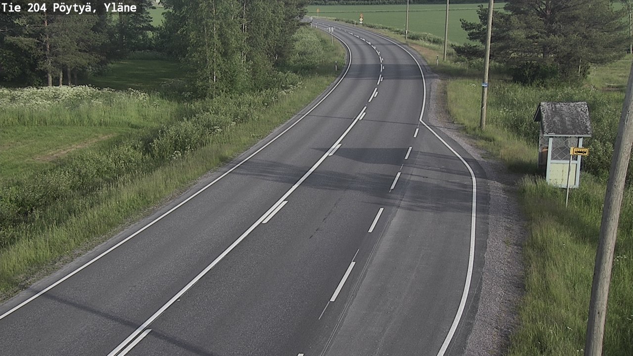 Kelikamerat Kuva Tie 204 Pöytyä, Yläne, Pöytyä, Varsinais-Suomi