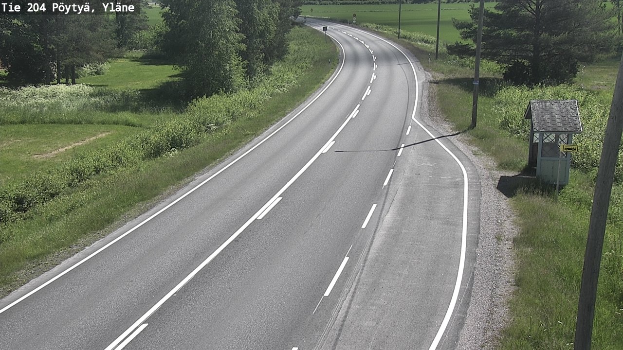 Kelikamerat Kuva Tie 204 Pöytyä, Yläne, Pöytyä, Varsinais-Suomi
