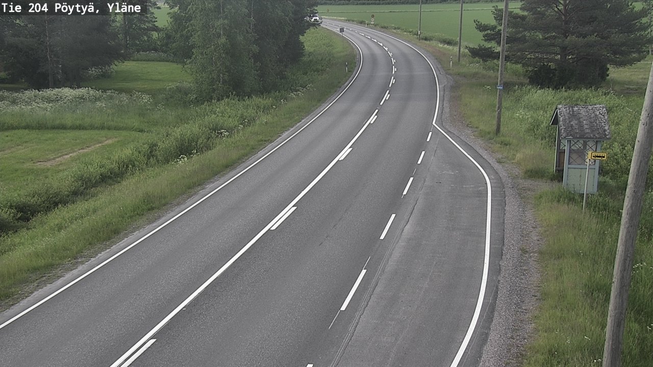 Kelikamerat Kuva Tie 204 Pöytyä, Yläne, Pöytyä, Varsinais-Suomi