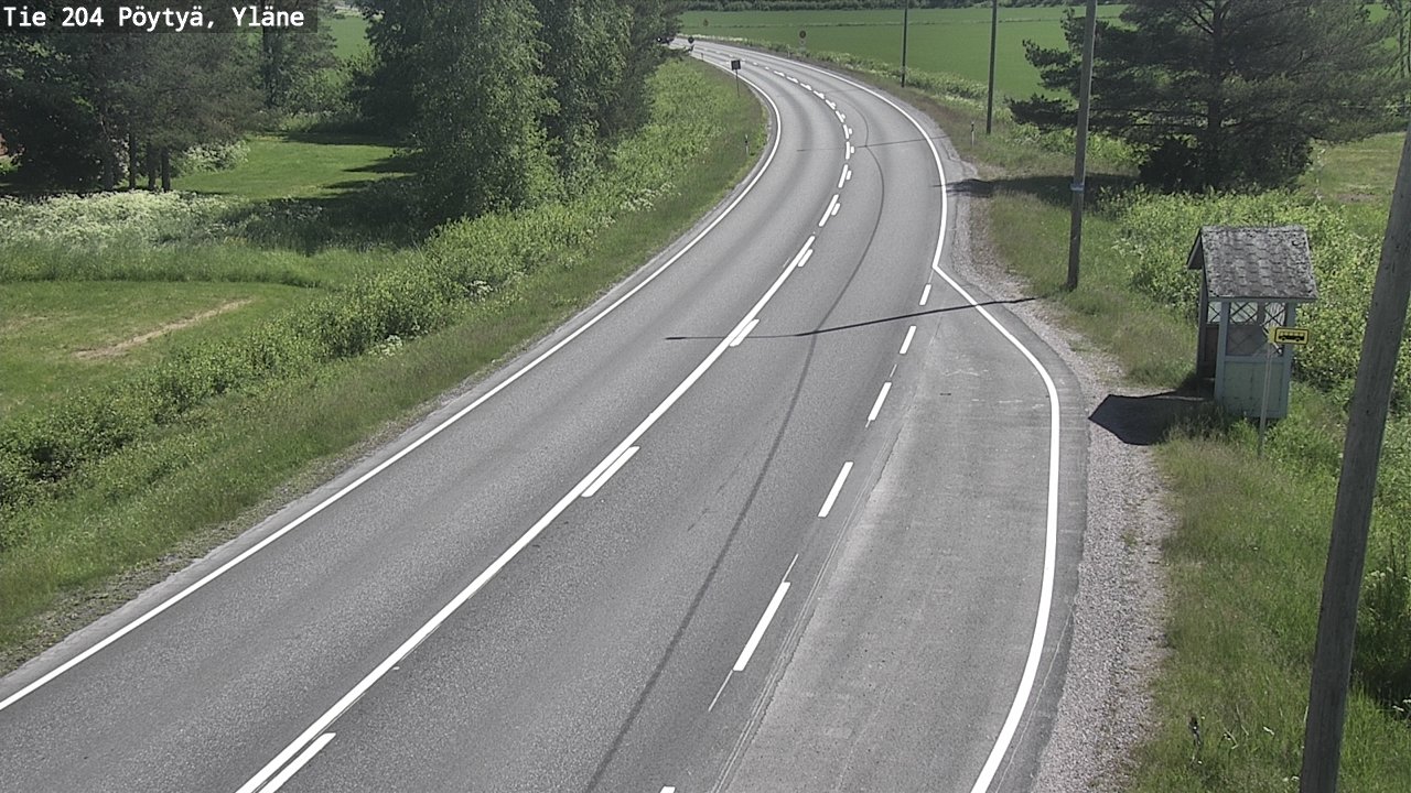 Kelikamerat Kuva Tie 204 Pöytyä, Yläne, Pöytyä, Varsinais-Suomi