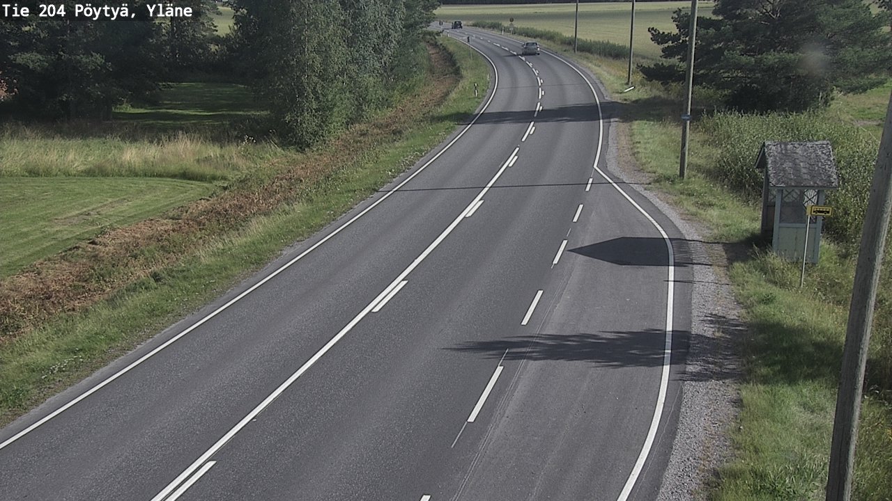 Kelikamerat Kuva Tie 204 Pöytyä, Yläne, Pöytyä, Varsinais-Suomi