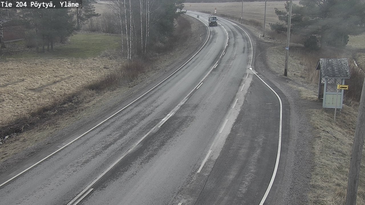 Weather Camera Image Road 204 Pöytyä, Yläne, Pöytyä, Varsinais-Suomi