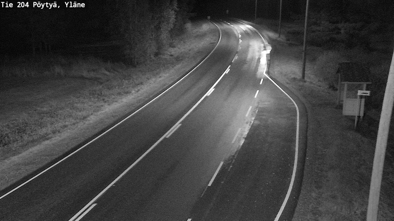 Weather Camera Image Road 204 Pöytyä, Yläne, Pöytyä, Varsinais-Suomi