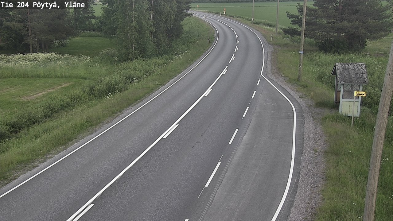 Kelikamerat Kuva Tie 204 Pöytyä, Yläne, Pöytyä, Varsinais-Suomi