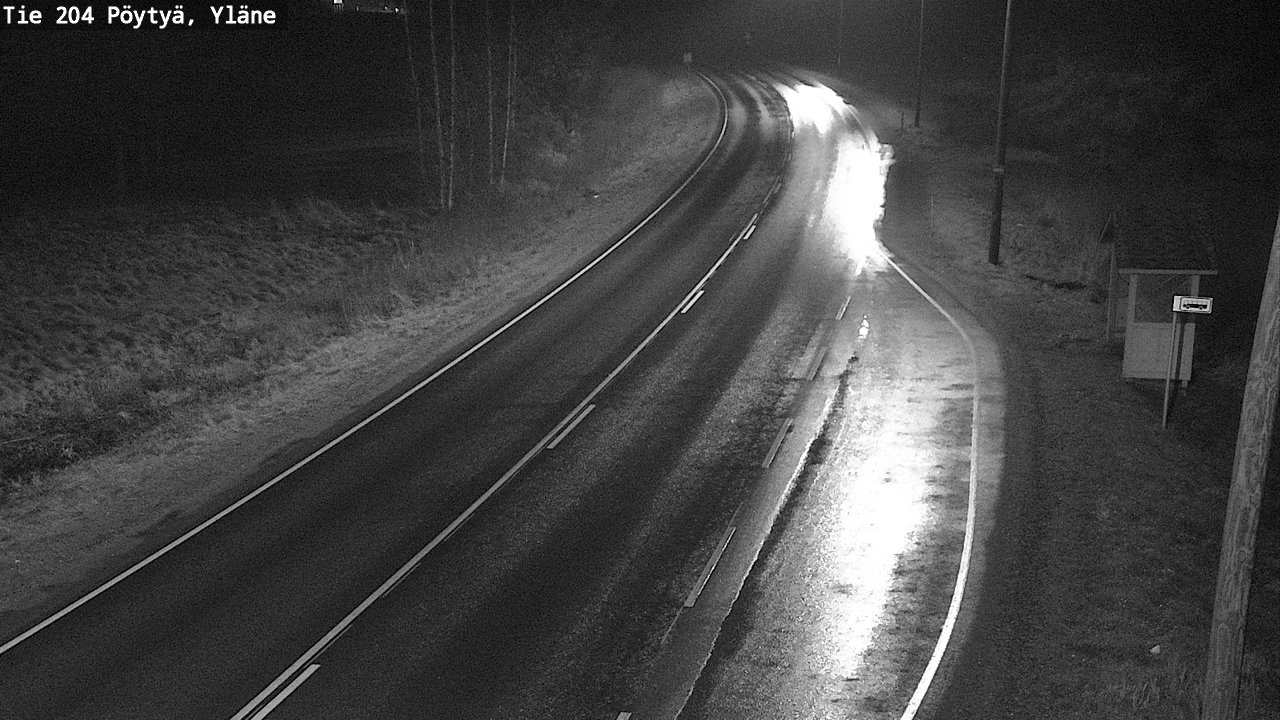 Weather Camera Image Väg 204 Pöytyä, Yläne, Pöytyä, Varsinais-Suomi