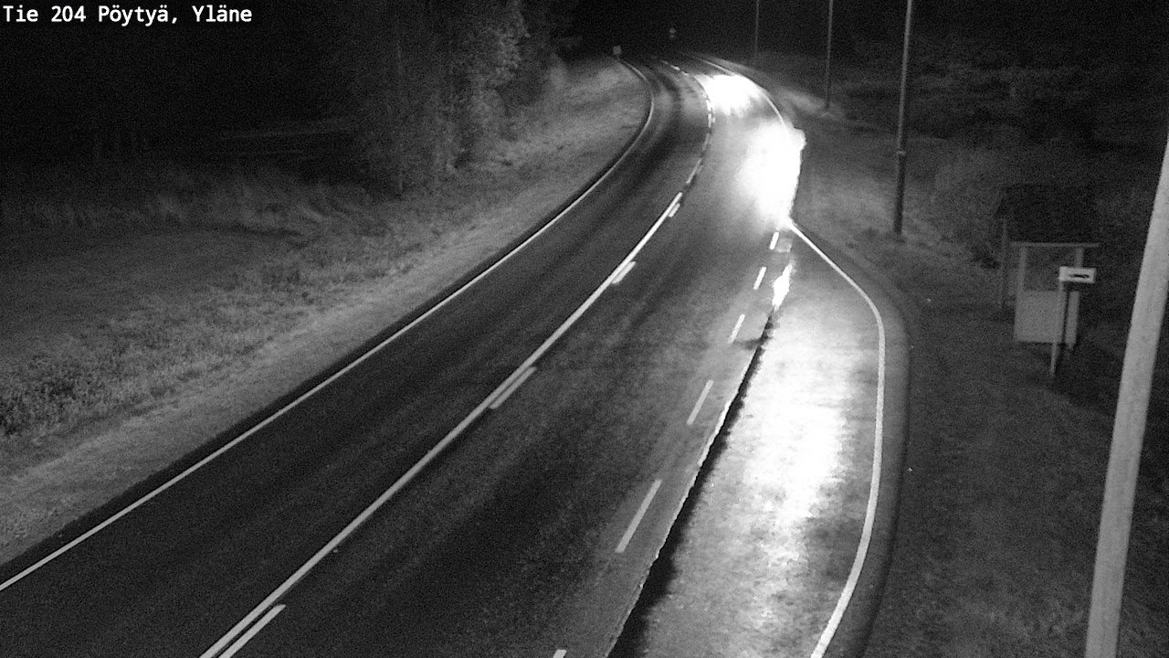 Weather Camera Image Road 204 Pöytyä, Yläne, Pöytyä, Varsinais-Suomi
