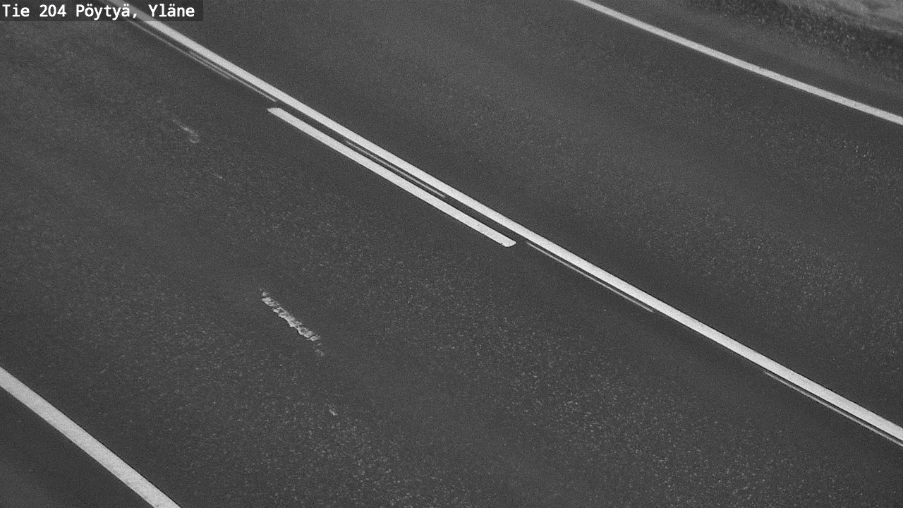 Weather Camera Image Road 204 Pöytyä, Yläne, Pöytyä, Varsinais-Suomi