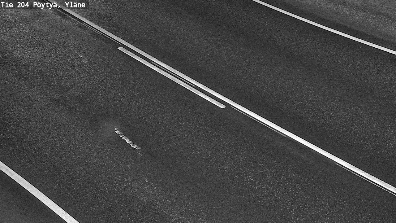Weather Camera Image Väg 204 Pöytyä, Yläne, Pöytyä, Varsinais-Suomi