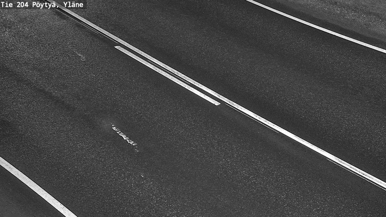Weather Camera Image Väg 204 Pöytyä, Yläne, Pöytyä, Varsinais-Suomi