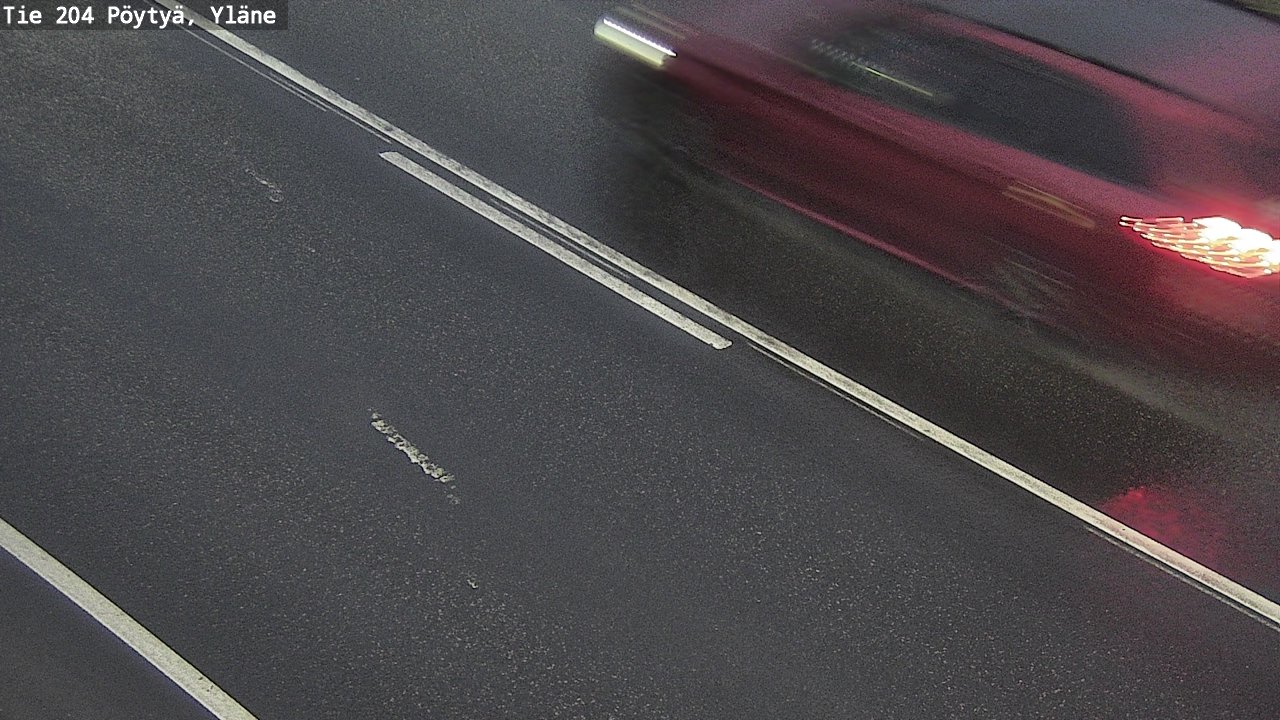 Weather Camera Image Väg 204 Pöytyä, Yläne, Pöytyä, Varsinais-Suomi