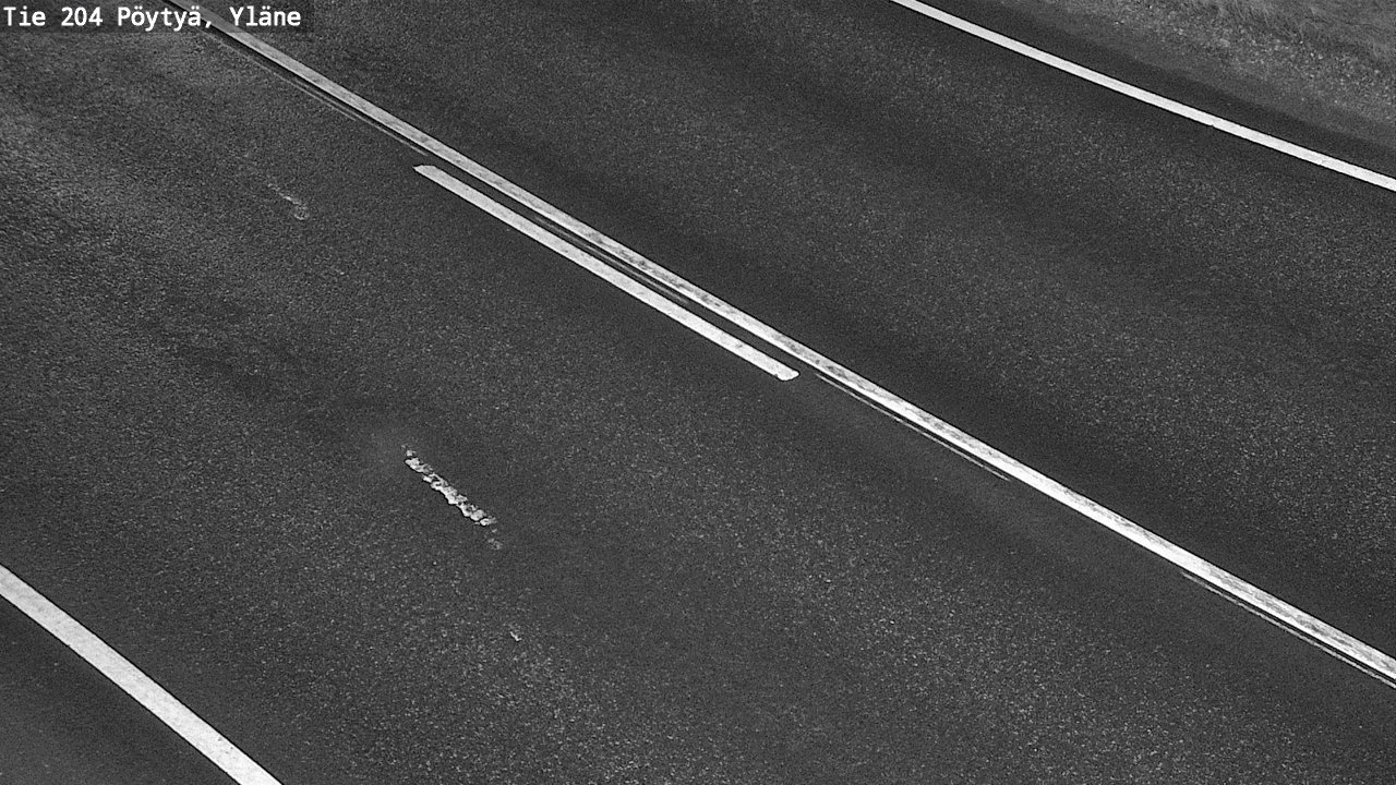 Weather Camera Image Väg 204 Pöytyä, Yläne, Pöytyä, Varsinais-Suomi