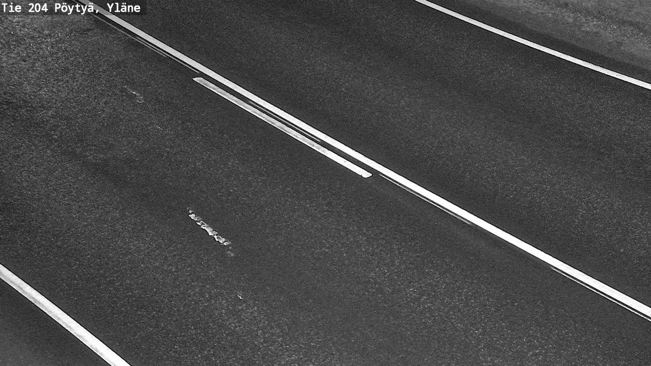 Weather Camera Image Väg 204 Pöytyä, Yläne, Pöytyä, Varsinais-Suomi